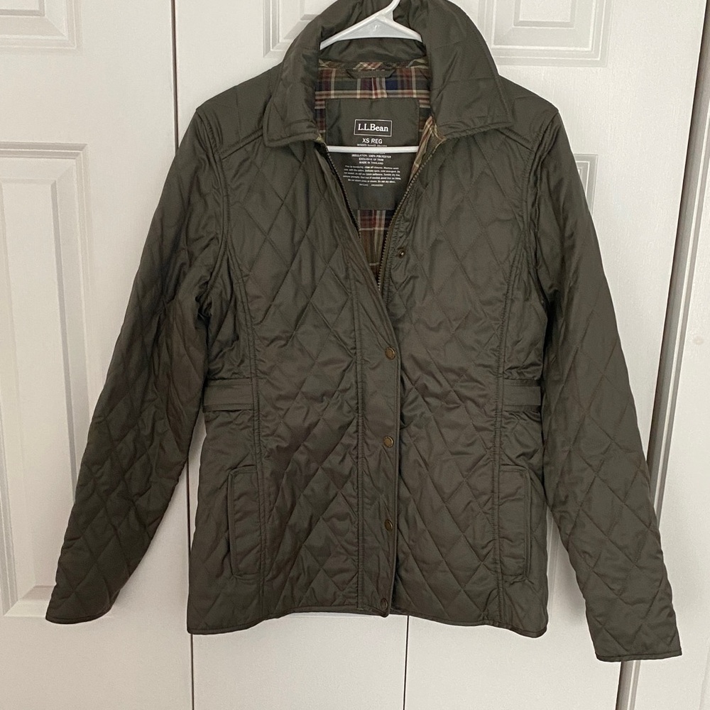 L.L. Bean Women's Quilted Jacket in Olive